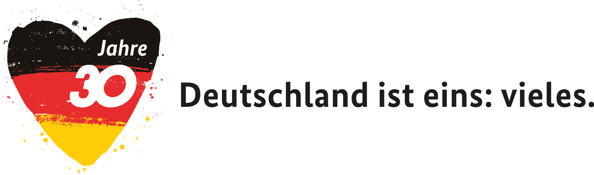 Deutschland ist eins: vieles Kampagnen-Logo